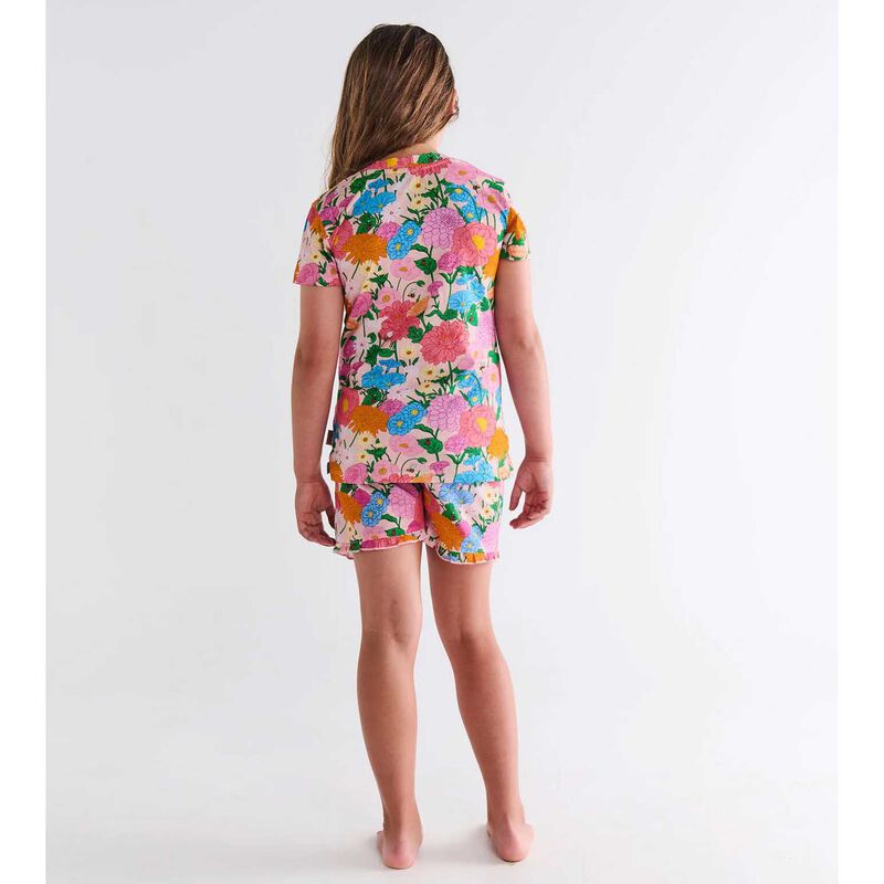Kip&Co Follow The Sun Organic Cotton Short Sleeve Tee & Frill Short PJ Set image number 2